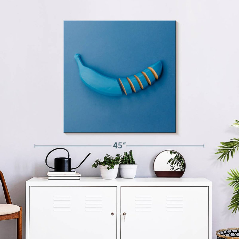 Banane bleue tranchée Yarlin, H 30 po x l 30 po
