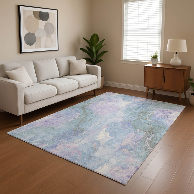 Premium Machine Washable Verlin AMF1785 Abstract Rug, Rectangle 2'6" x 3'10"