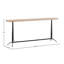 Fabiana 71" Wide Oak Wood Console Table, Light Natural
