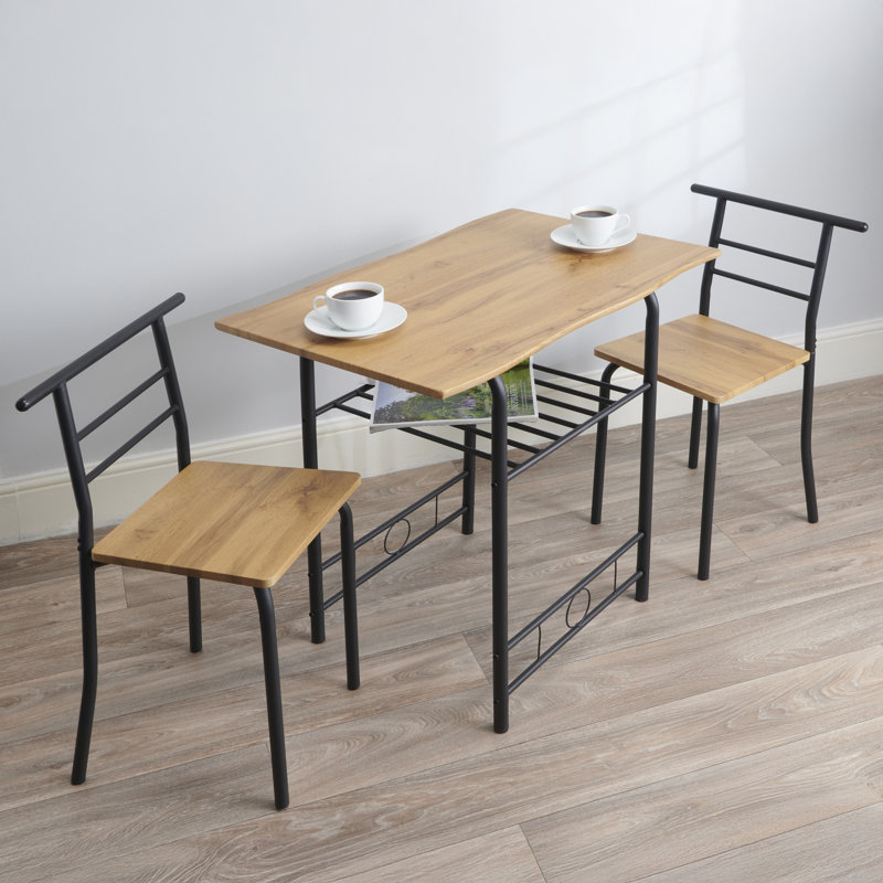 Greenhurst Frame Compact Dining Set, Black