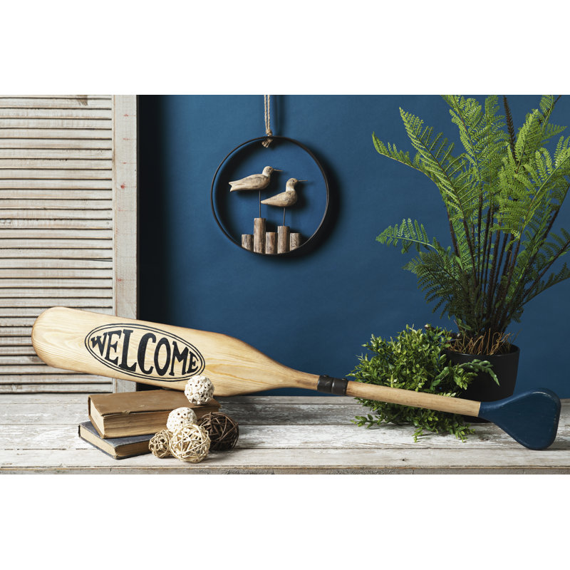 Wooden Oar Welcome Sign 35.5"L