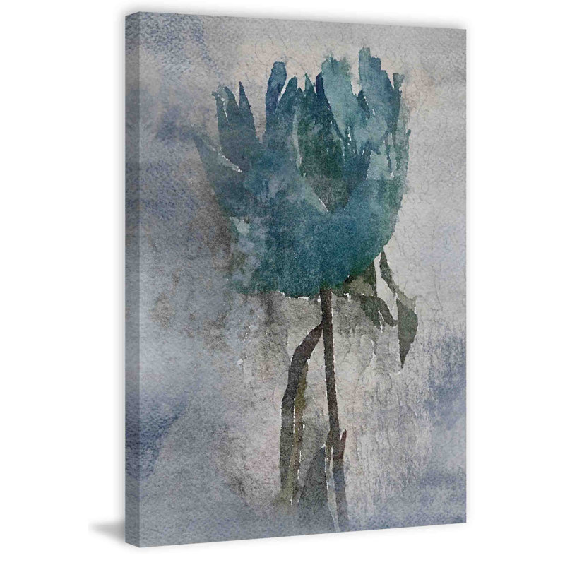 « minuit blue blue » par irena orlov, reproduction d’art sur toile tendue, H 60 po x l 40po x P 1,5 po