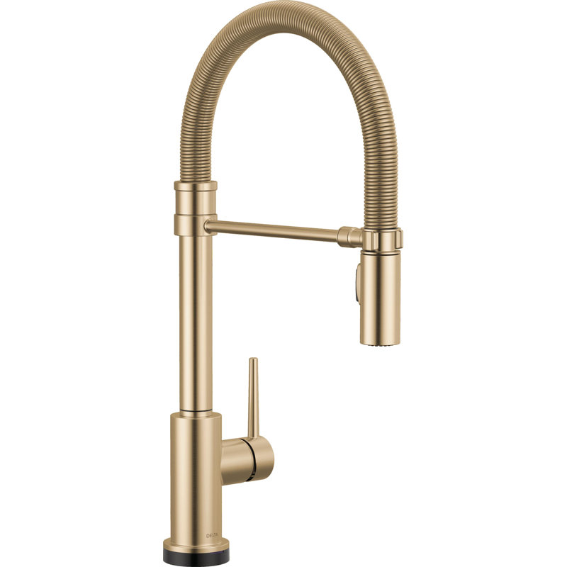 Touch2O Technology Kitchen Faucet with Touchless Technology, Champagne Bronze