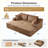 83" Oversized Double Chaise Lounge
