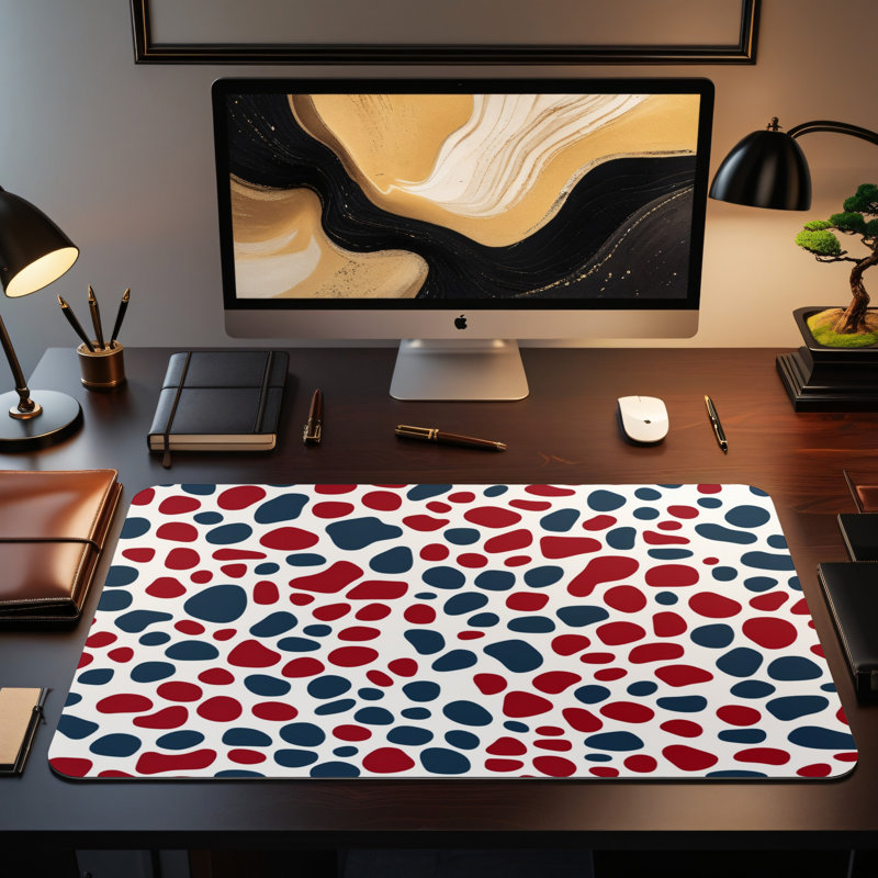 Polyester Desk Pad, 14.4x12.1