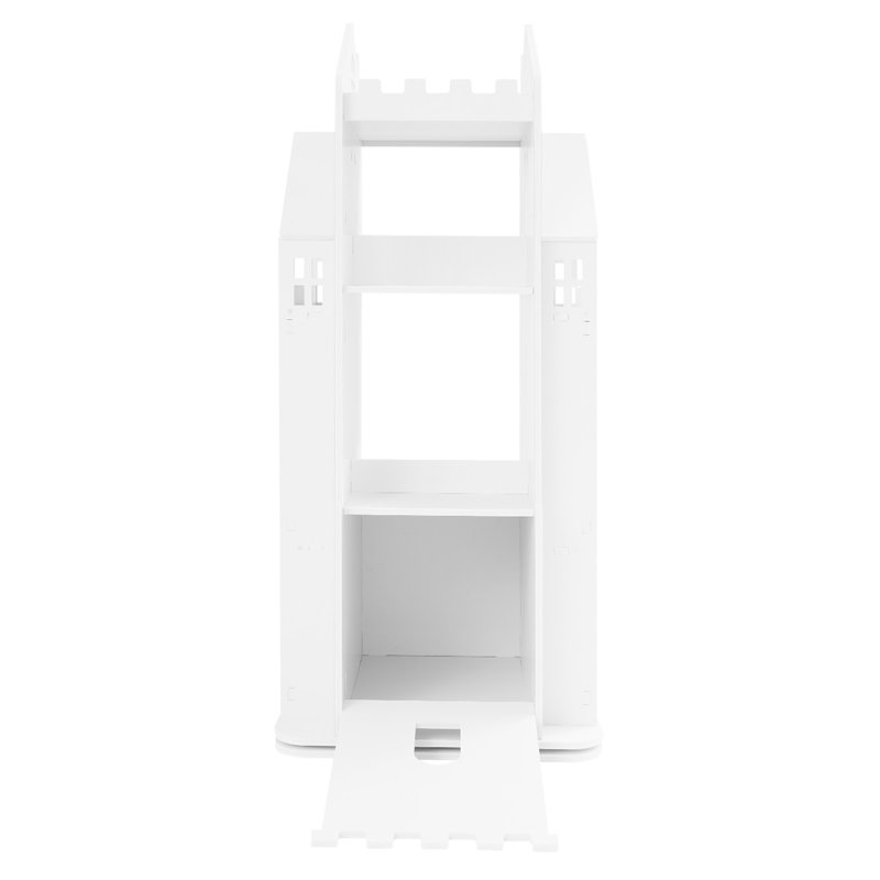 Bibliothèque de rangement pour jouets Castle, Blanc