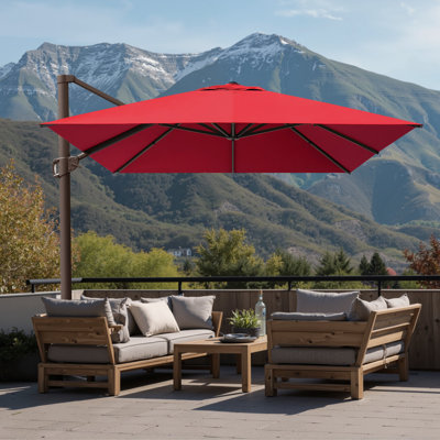 Gaudenz 10*13 Ft Rectangle Cantilever Umbrella