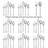 Mikasa 18.0 SS Rockford 42Pc Flatware Set, Service For 8