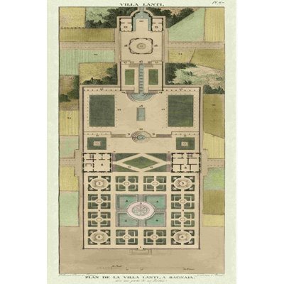 " Plan De La Villa Lanti " by Bonnard