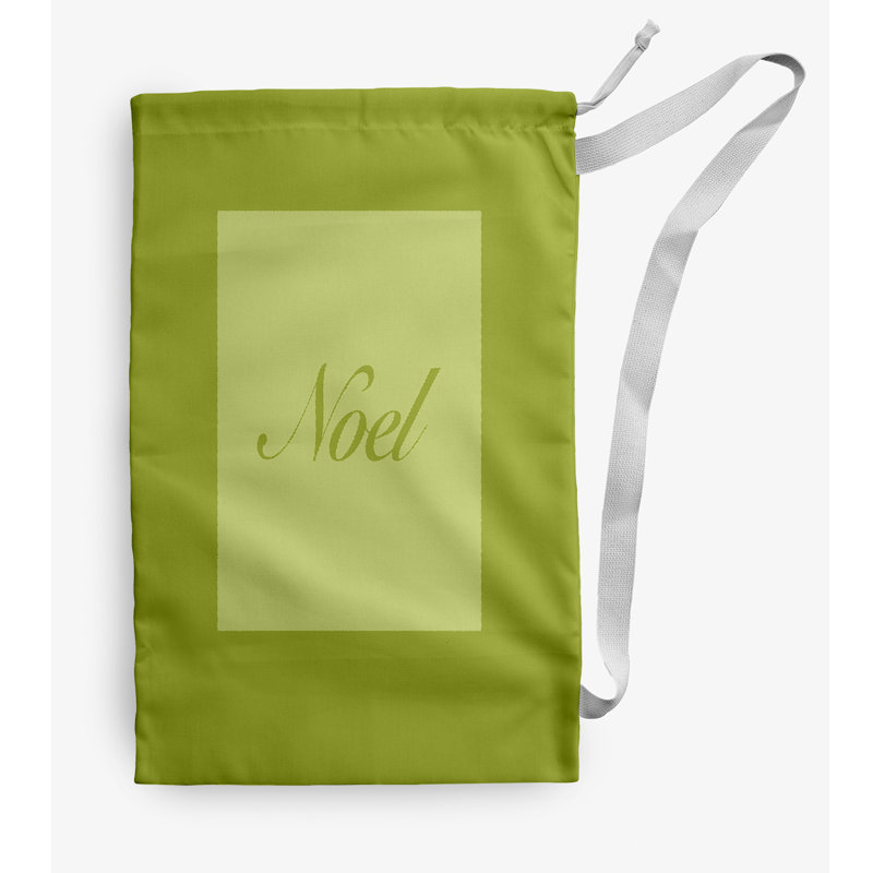 Fabric Laundry Bag with Handles, Light Green, Small (29" H x 18" W)