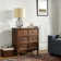 Commode d'appoint en bois massif avec station de charge Archaun