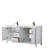 Daria 72'' Double Bathroom Vanity with Carrara Marble Top-40066174-80205427-61132180