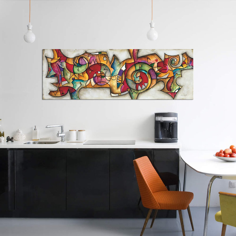 «Turn It On» par Eric Waugh, impression sur toile, H 20 po x l 60 po x P 1,5 po, Toile tendue