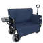 Chariot pliant 3 en 1 avec banquette et plateau de table pliable monté à l'arrière - capacité de 500 lb, pneus de plage 9 po x 4 po pour le camping-116871266-116871264