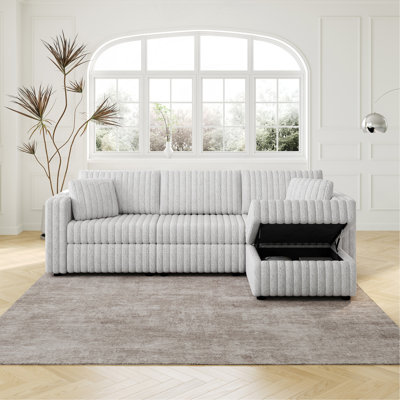 Confortable 106,3 po avec élévateur hydraulique en gris, répond aux différents besoins de l'utilisateur Élégant élévateur gris, apporte confort au salon