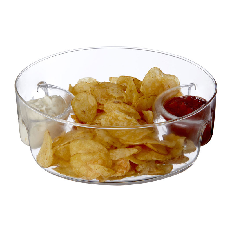 Symple Stuff Exum Glass Divided Serving Dish