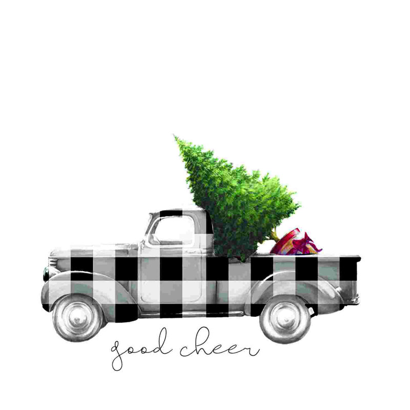 Camion écossais Good Cheer, H 12 po x l 12 po