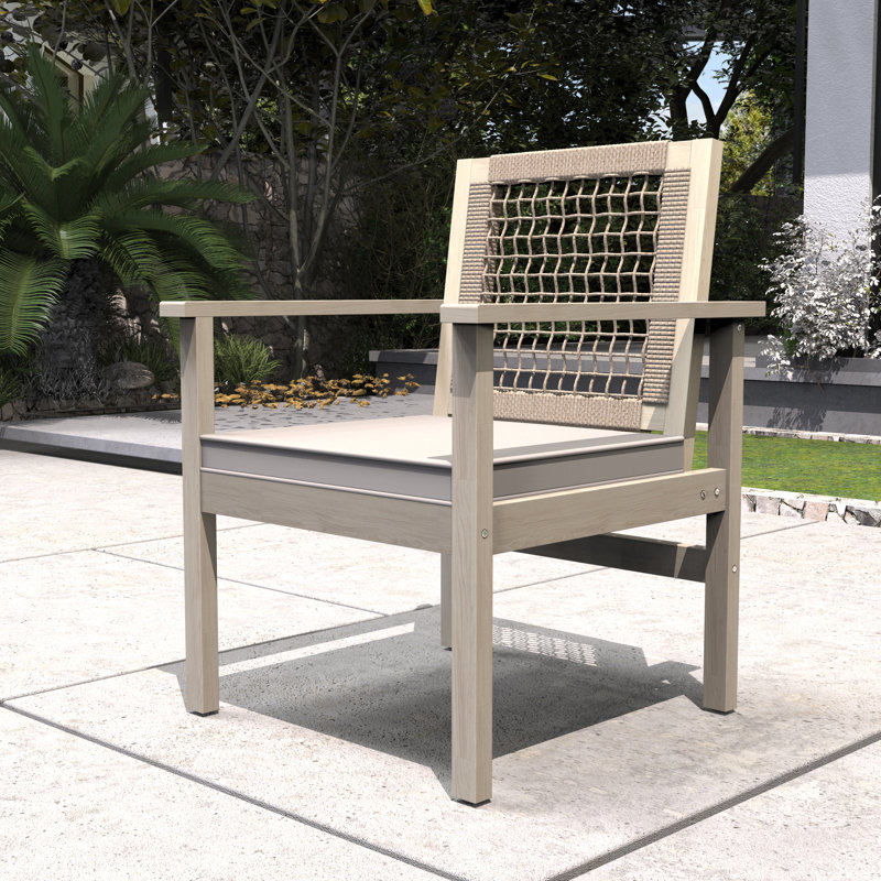 Acacia Patio Chair With Cushions (Set Of 2)