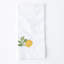 Serviette de table brodée fleur d'oranger