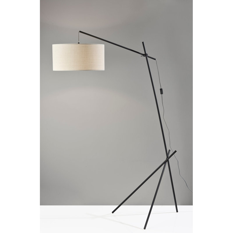 73'' Black Arched Floor Lamp