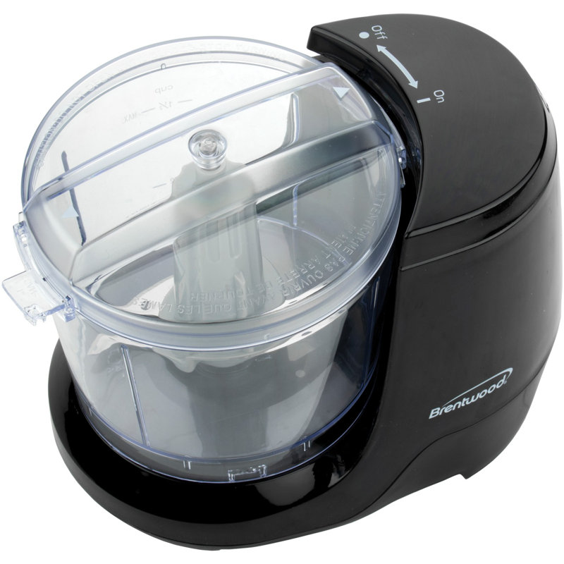 Mini hachoir à nourriture 1,5 tasse Brentwood, Noir