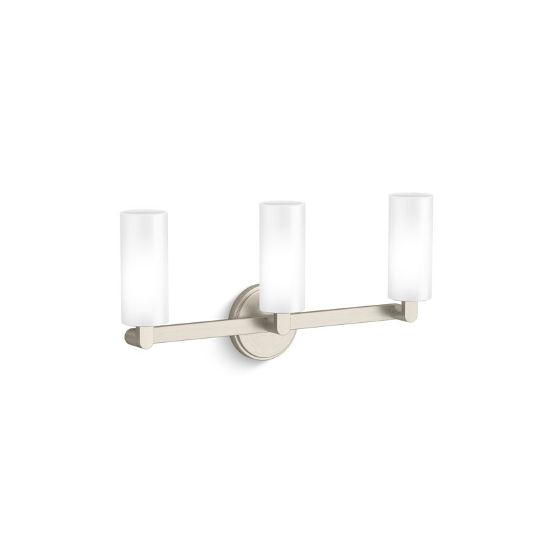 Crue Three-Light Sconce, Brushed Nickel