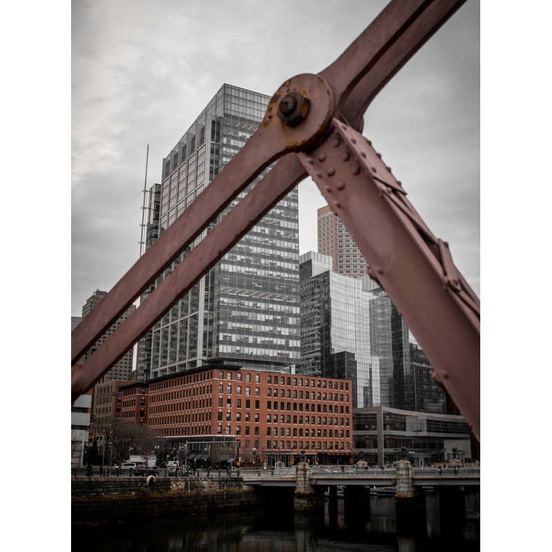 Over The Bridge Print by Alan Scherer, 32" H x 24" W, Wrapped Canvas