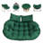 59" X 39" Double Hanging Egg Chair Cushion, 6.3 Inch Thick Waterproof Seat Pad With Pillows For Patio & Garden-1631308004
