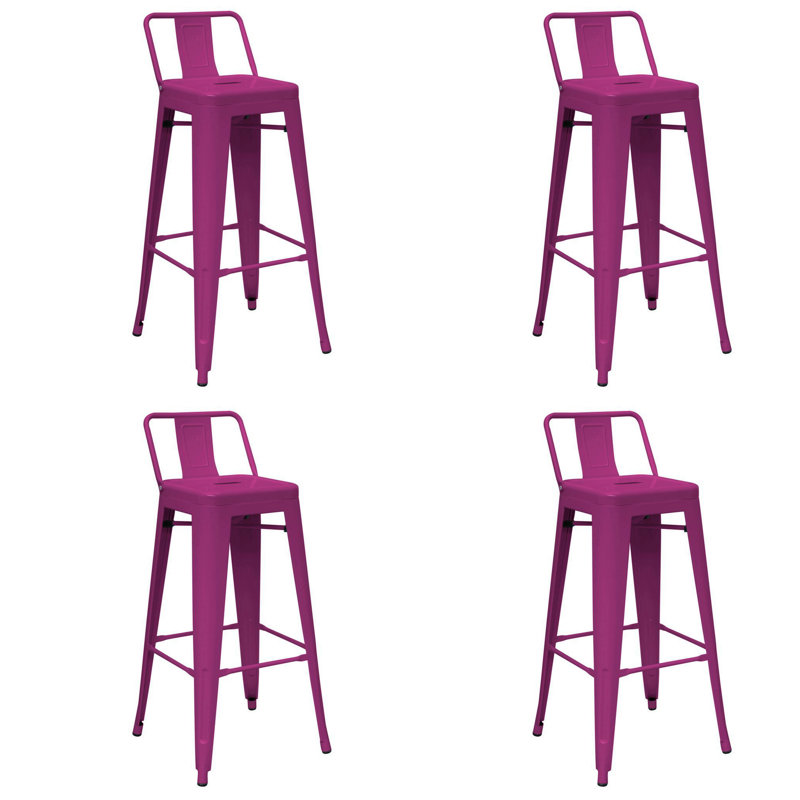 Tabouret de comptoir 26 po Cazzie, Mauve