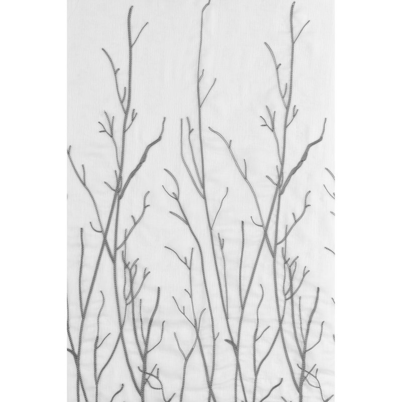 Semi Sheer Curtain Single Panel, Dark Gray