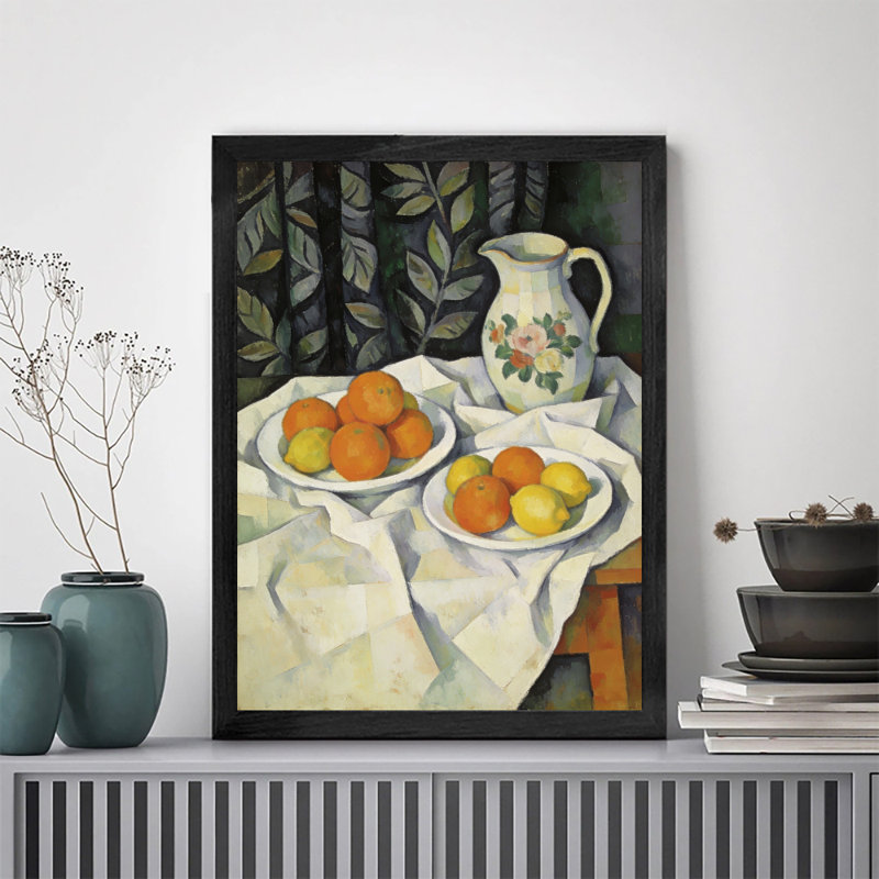 «Black vintage encadré», art mural de style cubisme, impressions encadrées, H 37 po x l 25 po