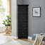 Grande armoire de rangement avec portes et 4 tablettes pour le salon, la cuisine, le bureau, la chambre à coucher, la salle de bain, moderne, noir-2049496681