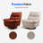 40'' Clinkscales Manual Rocking 360° Swivel Recliner Glider Sofa with Storage-489644835