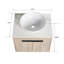 Meuble-lavabo mural de conception moderne avec lavabo en céramique et porte à fermeture en douceur-1445571183