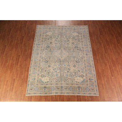 Tapis traditionnel en laine fait à la main 8 x 11