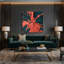 «Neo Expressionism», art mural sur toile bleue-1737753360