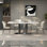 Light Luxury Marble Rectangular Dining Table Sets