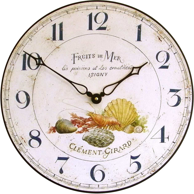 Fruits De Mer Wall Clock - 36cm