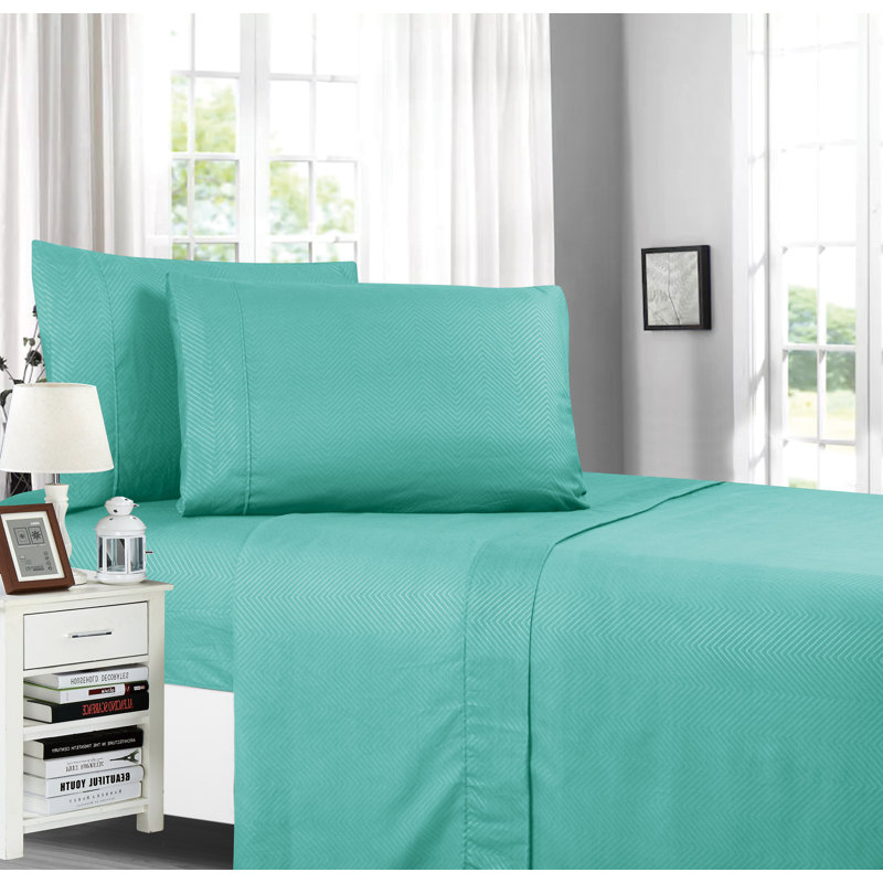 Ensemble de draps, Turquoise, Très grand