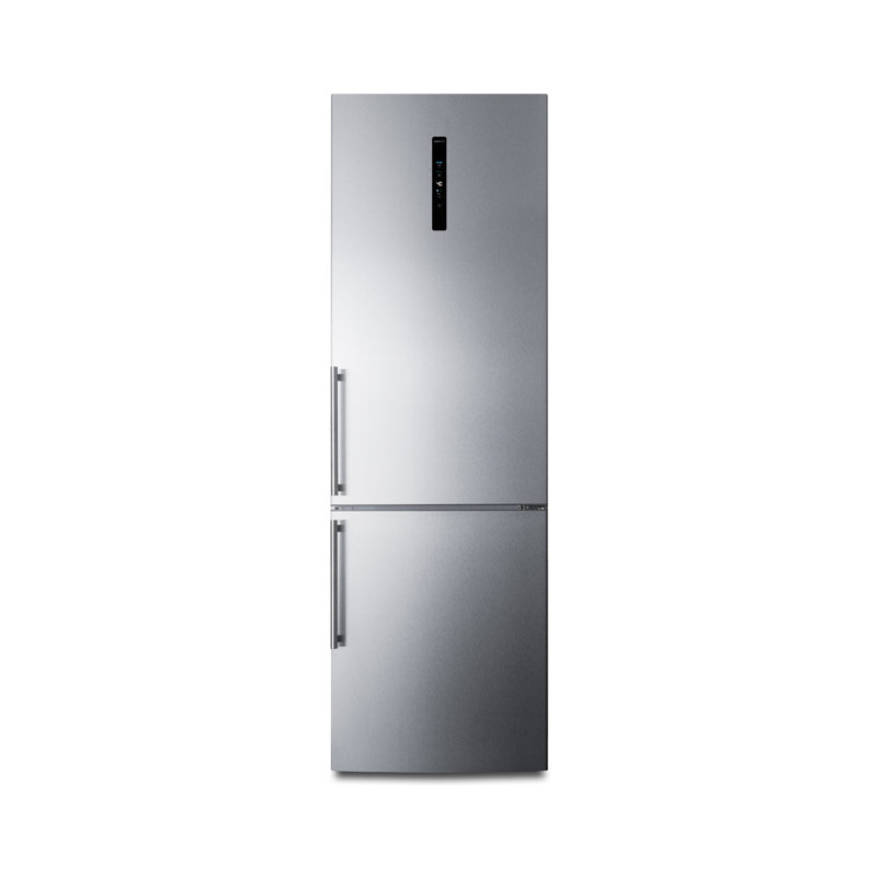 Summit Appliance 24" 10.6 Cubic Feet Energy Star Bottom Freezer Refrigerator, Right Handed