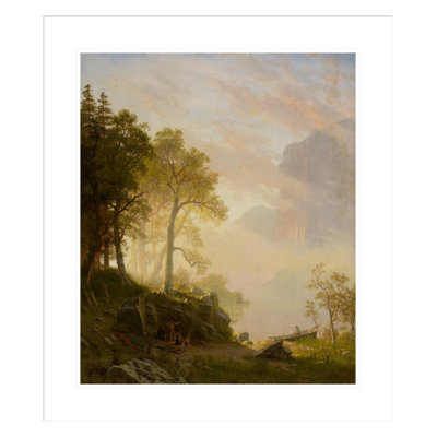La rivière Merced à Yosemite - Albert Bierstadt - Impression sur toile
