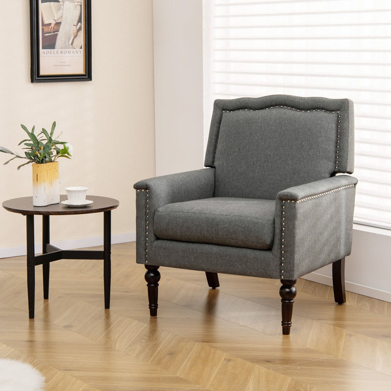 Upminster Upholstered Linen Armchair