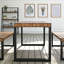 Table de salle à manger 3 pièces avec 2 bancs