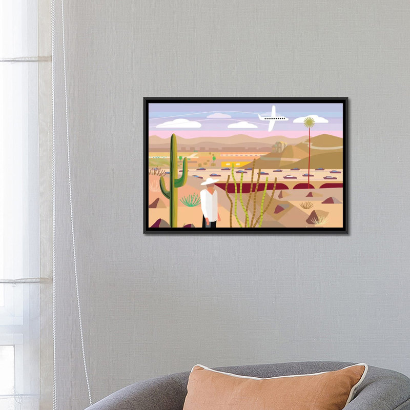 «Scottsdale», reproduction d'impression sur toile, H 18 po x l 26 po x P 1,5 po, Toile avec cadre noir, Pas de tapis