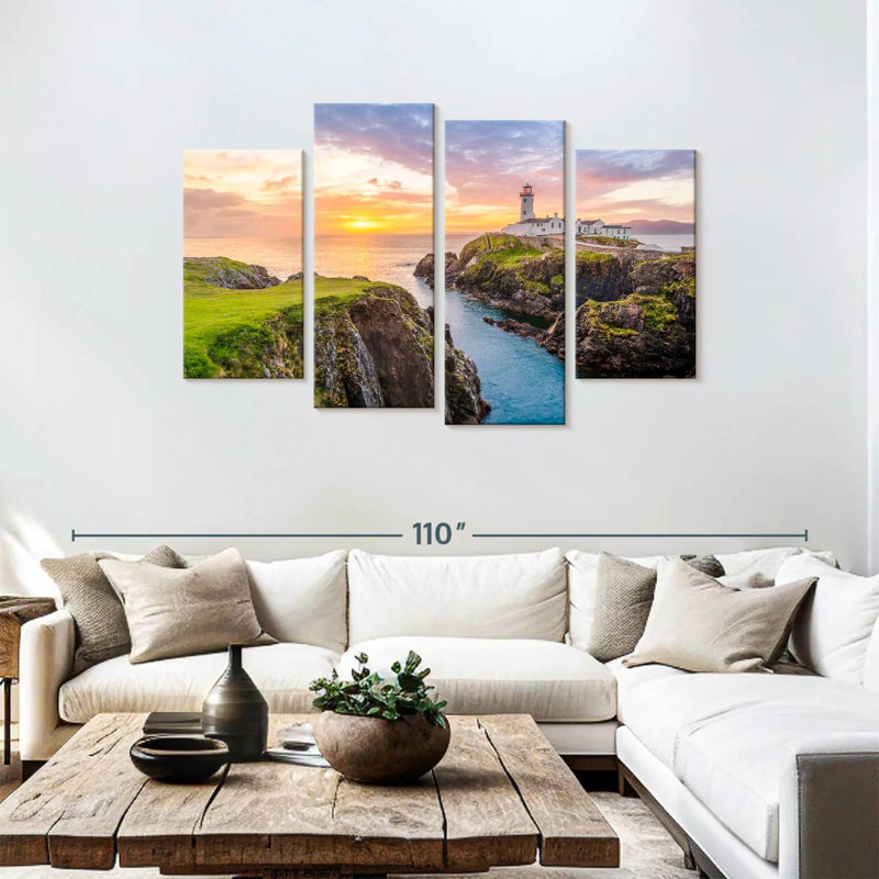 Aletra Fanad Head Lighthouse Sunset, 48" H x 75" W