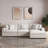 3 - Piece Upholstered Beige Corduroy Modular Sectional Sofa with Pillow Back and Solid Wood Legs-640565355-640565357