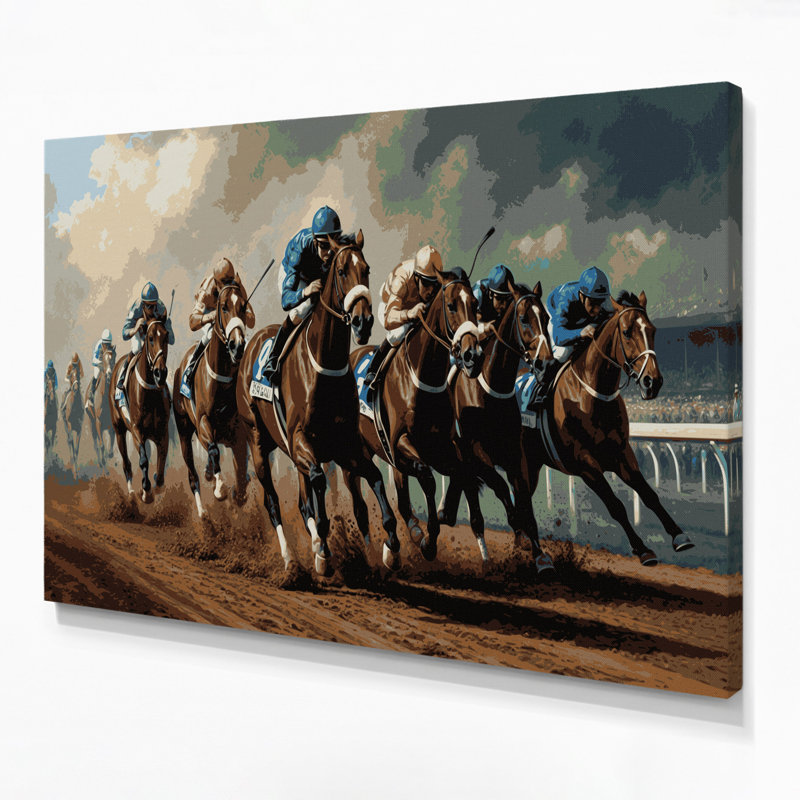 Art sportif sur toile gris, H 11 po x l 14 po