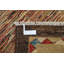 Tapis de couloir 2,8 po x 11,5 pi beige, brun et rouge noué à la main pour la cuisine, tapis de couloir en laine, tapis de couloir, tapis d'escalier