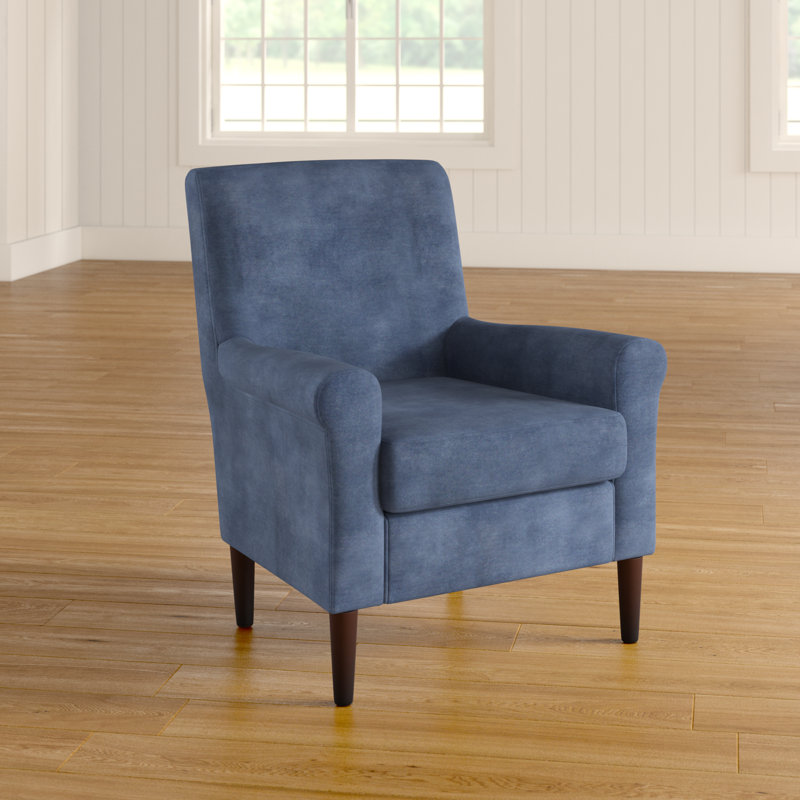 Ronald Upholstered Armchair, Light Blue