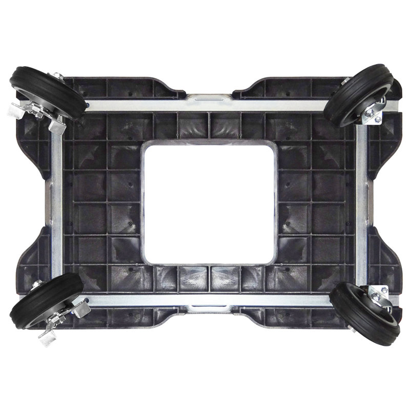 SNAP-LOC 1,500 lb All-Terrain E-Track Push Cart Dolly, Black